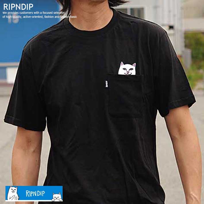 楽天市場 Ripndip リップンディップ Tシャツ メンズ ブランド レディース 100 正規品 隠れ猫 Nermal ブラック 黒 Hype