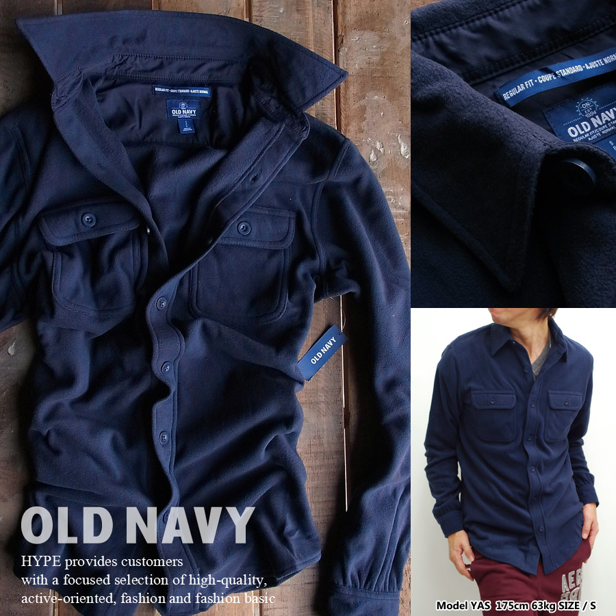 楽天市場 Old Navy オールドネイビー フリースシャツ メンズ カジュアルシャツ 長袖シャツ 正規品 06 ネイビー Ydkg K Kb Old Navy H Sh 131 Cg Hype
