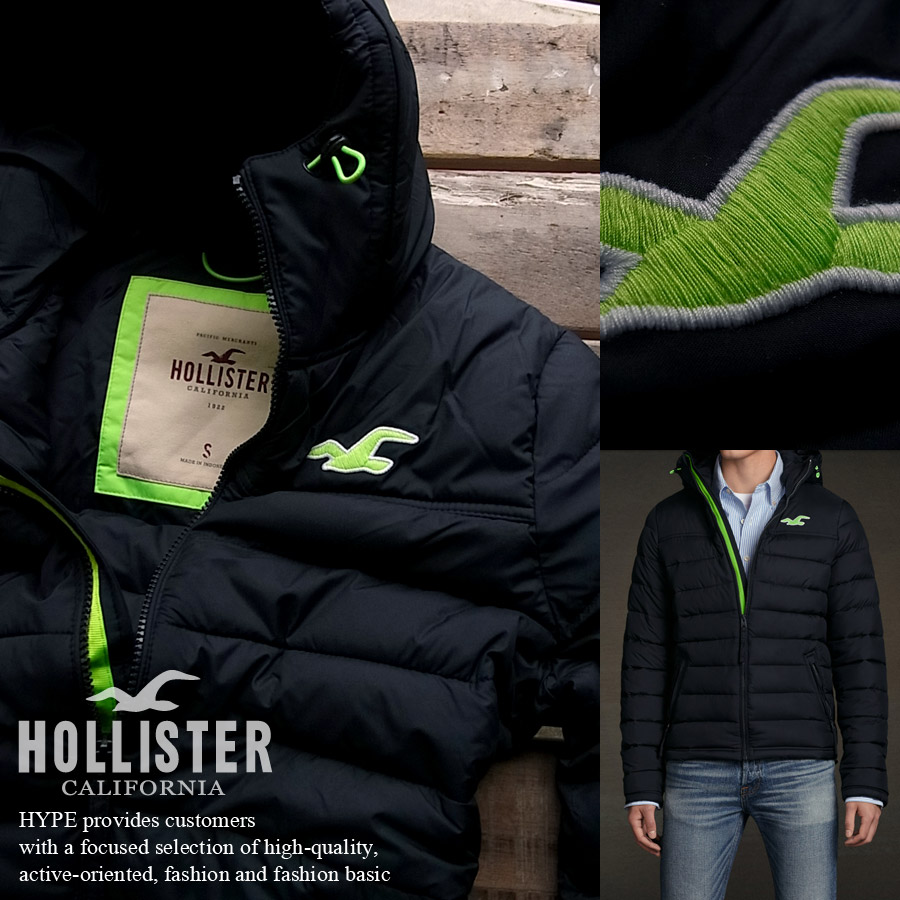 楽天市場 ホリスター 中綿ジャケット メンズ ダウンジャケット 正規品 アウター メンズファッション332 328 0122 023 ネイビー あす楽対応 Ydkg K Kb Hollister ｈ Ot Hype