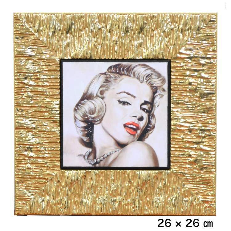 イタリア アートフレーム マリリン モンロー ゴールド 5000-74g イタリア アートフレーム マリリン モンロー ゴールド 5000-74g