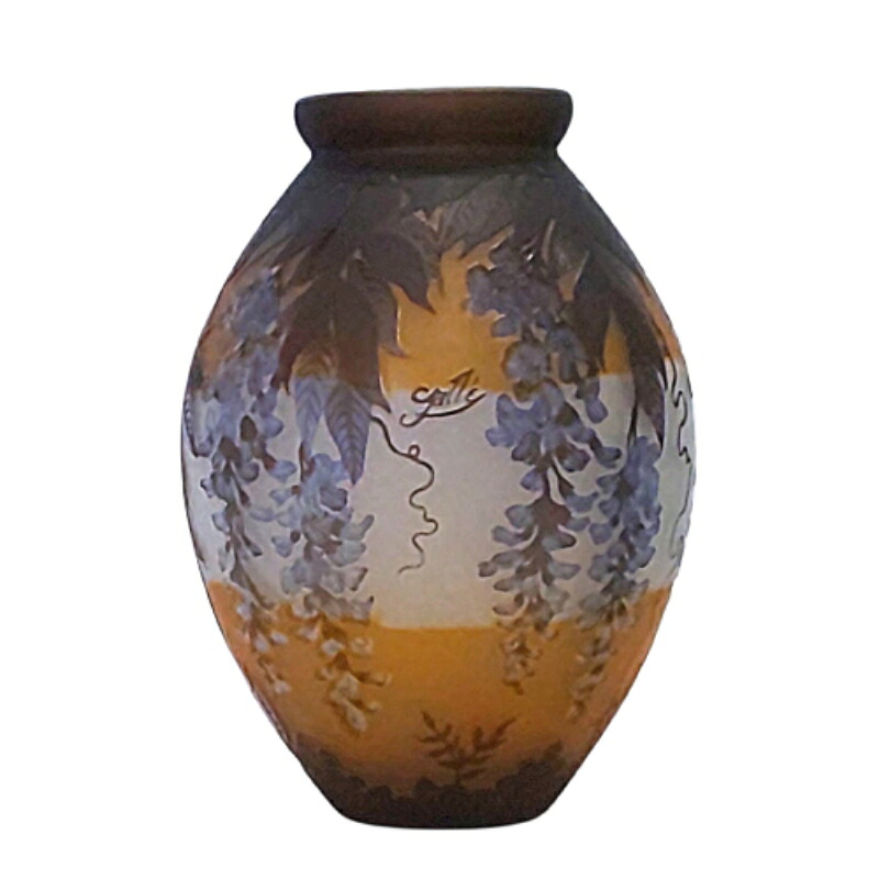 楽天市場】エミール ガレ 花瓶 現代版 ガラス フラワーベース 植物柄