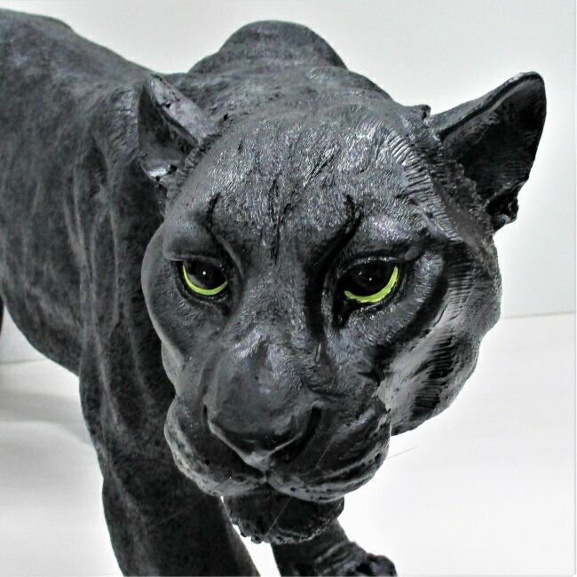 ヒョウ 置物 パンサー ブラック レオパード 動物 オブジェ 85cm アニマル 豹 ひょう インテリア 大きい おしゃれ 輸入雑貨 インテリア雑貨 父の日 モダン 送料無料 Mysteelroof Com