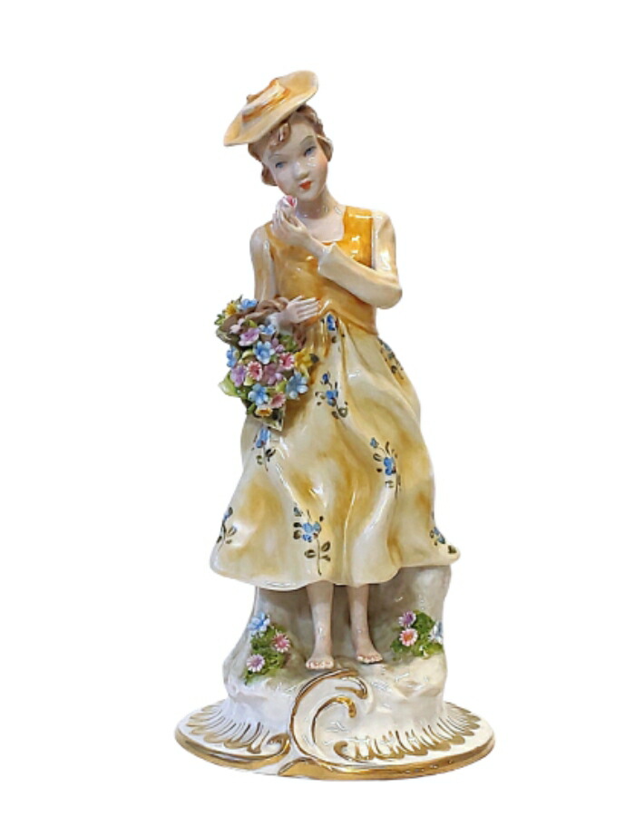 楽天市場】イタリア製 輸入雑貨 カポディモンテ焼き 磁花 本物 ローズ