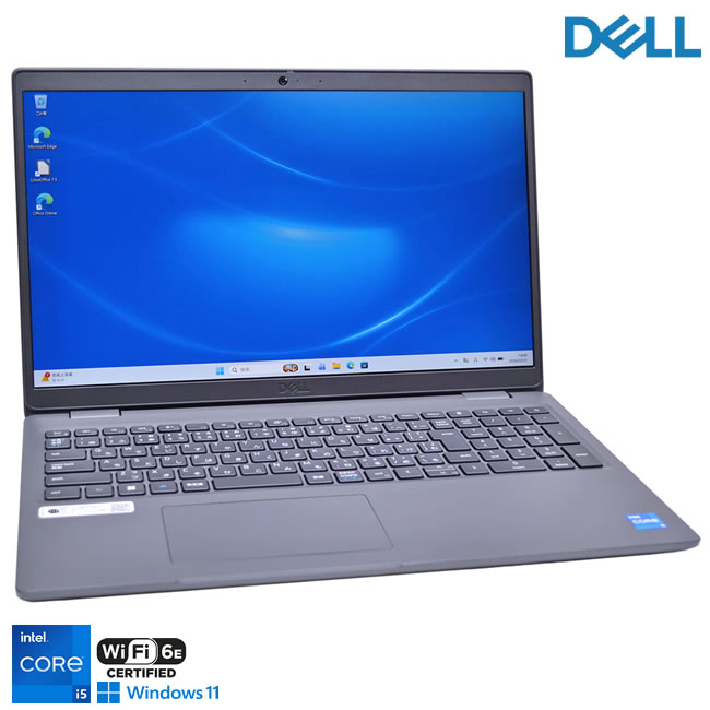 Wi-Fi6E 盛りだくさん固定ディスク 15.6型 DELL Latitude 3540 第13時人 Core i5 1345U 記憶装置16G M.2SSD256G Web写真機 USBType-C Windows11【中古】