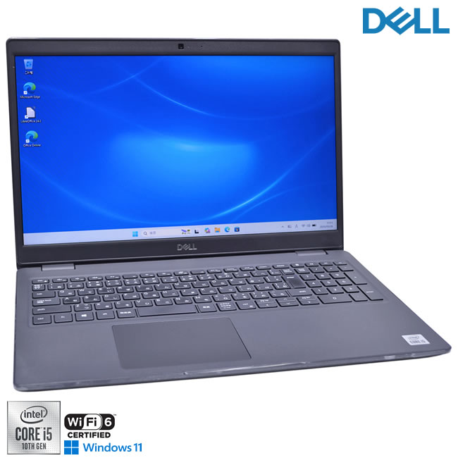 15.6型 DELL Latitude 3510 Core i5 10310U M.2SSD256G HDD500G 記憶装置8G Wi-Fi6 Web写真機 USBType-C Windows11【中古】