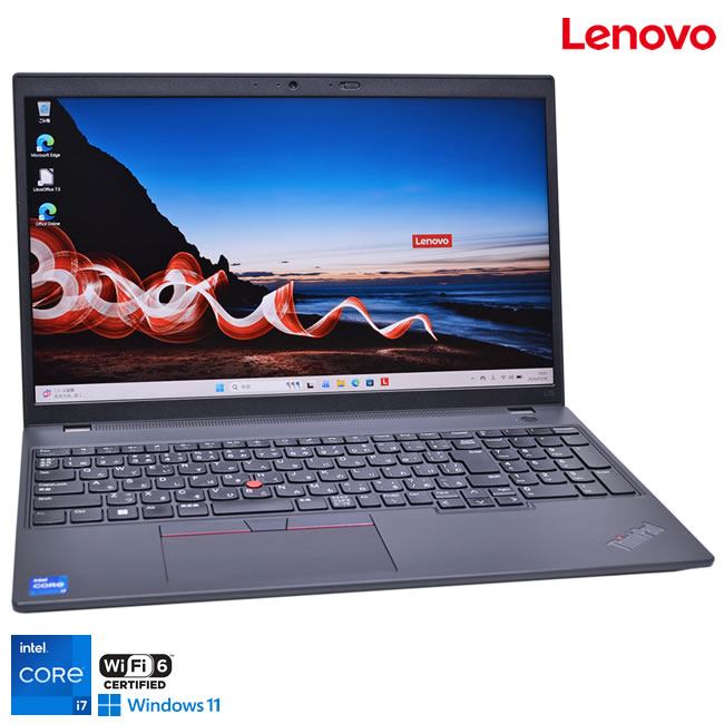 第13時人 盛りだくさん固定ディスク Wi-Fi6 万覚え帳マイコン Lenovo ThinkPad L15 Gen4 Core i7 1355U M.2SSD512G 記憶装置16G Web写真機 USB4 Windows11【中古】 パソコン・周辺機器-ノートPC