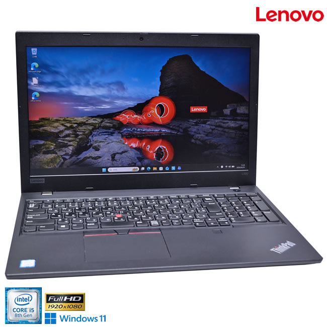 15.6型 FHD Lenovo ThinkPad L590 Core i5 8265U m.2SSD256G 記憶装置8G Web写真機 Wi-Fi Bluetooth Windows11【中古】
