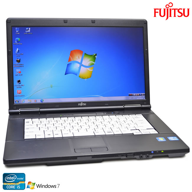 Windows7 32bit 富士通 ノートパソコン LIFEBOOK A572/F Core i5 3320M メモリ4G HDD320G マルチ Wi-Fi USB3.0【中古】
