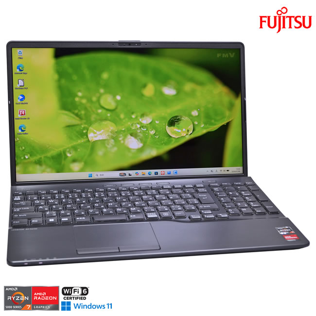 15.6型 FHD メモリ16G 富士通 LIFEBOOK AH50/G2 Ryzen 7 5700U with Radeon m.2SSD512G Wi-Fi6 Webカメラ マルチ Windows11【中古】｜ハイパーラボ　店
