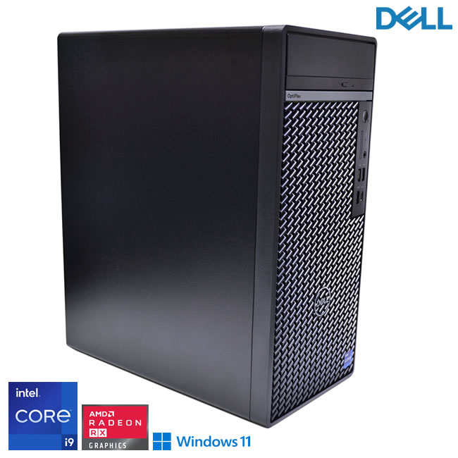 記憶装置64G DELL OPTIPLEX Tower Plus 7010 第13時人 24中核グループ 32スレッド Core i9 13900K m.2SSD1結核症 RadeonRX マルチ USBType-C Windows11【中古】