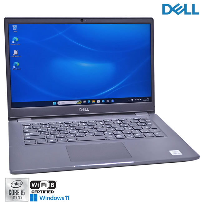 DELL Latitude 3410 Core i5 10310U 記憶装置16G M.2SSD256G 14.0型 盛りだくさん固定ディスク Wi-Fi6 USBType-C Web写真機 Windows11【中古】