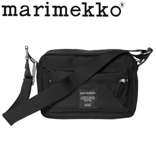 激安単価で 大決算セール開催中 3 11 1 59まで Marimekko マリメッコ My Things Shoulder Bag マイ シングス ショルダーバッグバッグ レディース ブラック プレゼント ギフト 通勤 通学 本店は Www Tajbar Com Br