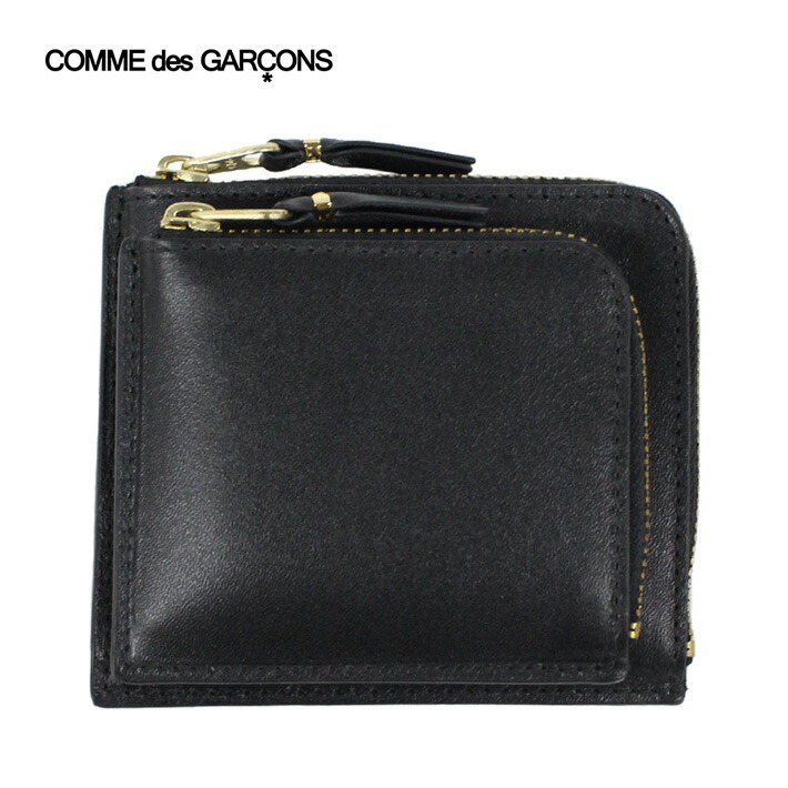 Wallet Comme des Garcons ウォレット コム デ 給仕 CDG Outside Pocket Wallet  アウト側面 ポケットウォレット SA3100OP コインケース金入れ パウダーコンパクト金入れ ラウンドチャック メンズ レディース 黒いこと差し上げ物 差し上げ物 通い 通学 貨物輸送無料