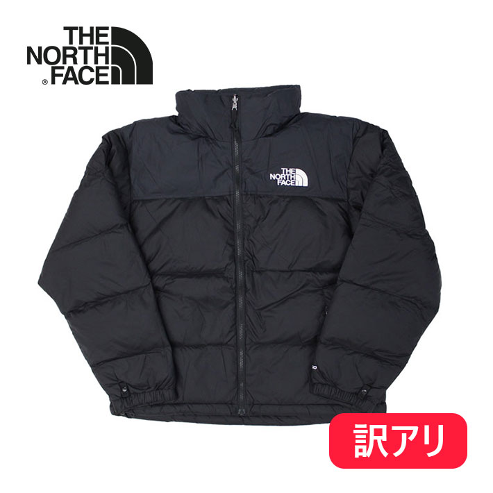 【訳あり】【左裾裏面に穴あきあり】THE NORTH FACE ザ ノースフェイス 1996 RETRO NUPTSE JACKET レトロ ヌプシ ジャケット Mサイズ ダウン アウター ロゴ プリント メンズ NF0A3C8D ブラック 黒 アウトレット品 通勤 通学 送料無料