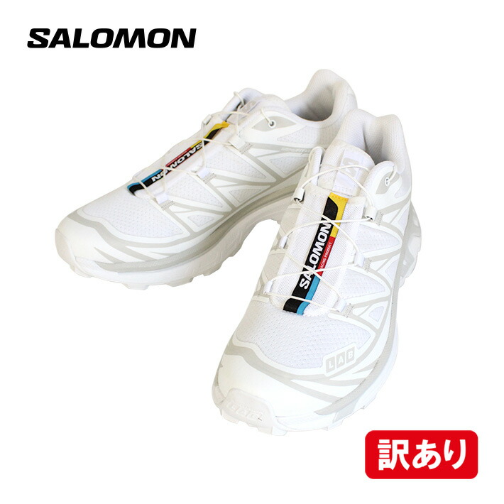 MAX1,000円OFFクーポン配布中！【訳あり】【汚れあり】SALOMON サロモン XT6 ADV スニーカー シューズ トレイルシューズ メンズ 靴 L41252900 ホワイト カジュアル ブランド ホワイト 白 アウトレット 訳あり 新品 通勤 通学 送料無料
