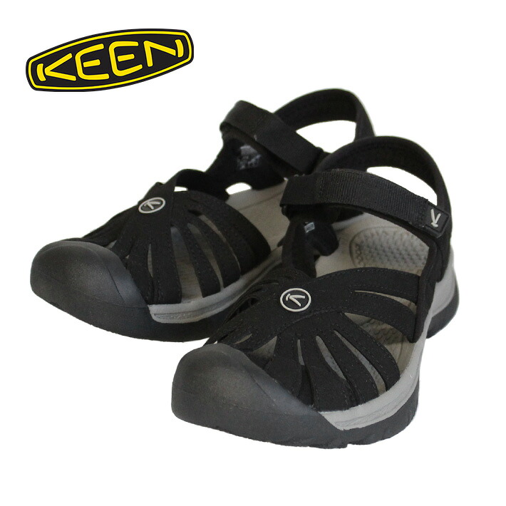 5%OFF引き換え証離れ離れ中！KEEN キーン Women\u0027s Rose Sandals サクラ色 サンダル レディース ウィメンズシューズ 靴 黒いこと 黒 1008783 アウトドア 余暇 難民キャンプ一般受け ブランド名 差し上げ物 差し上げ物 通い 通学 貨物輸送無料