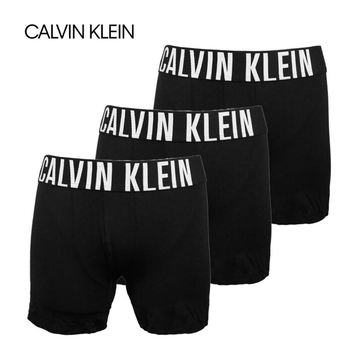 MAX1,000円OFFクーポン配布中！CALVIN KLEIN カルバンクライン BOXER BRIEF ボクサーブリーフ 3PK 3枚組 3枚セット NB3612 001 メンズ ブラック 黒 ボクサーパンツ アンダーウェア 下着 ブランド プレゼント ギフト 送料無料