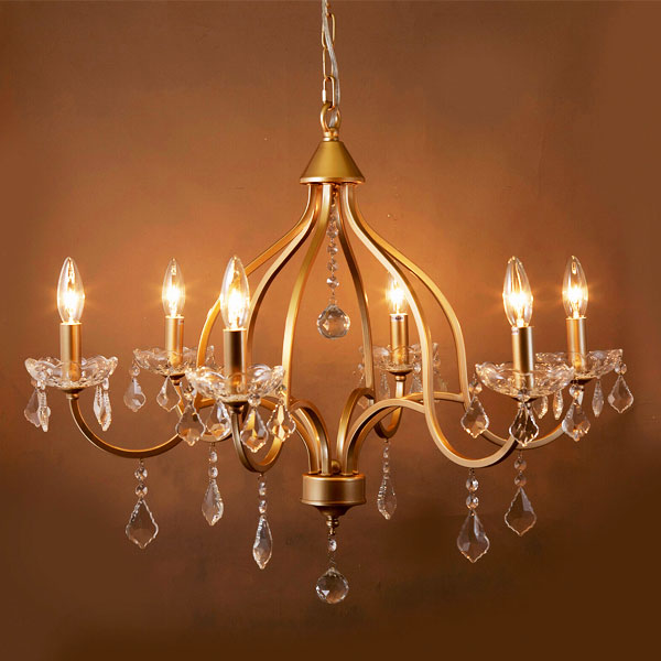 楽天市場】シャンデリアライト クリスタルガラス [ ブロンズ 4灯 ] LED