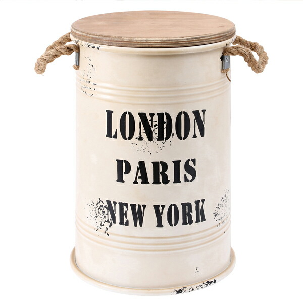 楽天市場】ブリキスツール Mサイズ 全3色 ブラック・シルバー