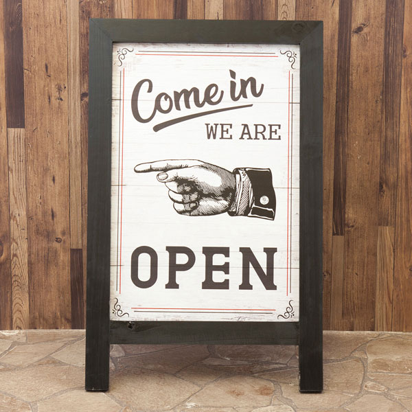 看板 フォルダブルスタンド OPEN 折りたたみ おしゃれ 看板 店舗用 開店 閉店 ボード プレゼント 教室 アメリカンクラシック サインボード インテリア カフェ風 オフィス家具 サインボード 業務看板 卓上