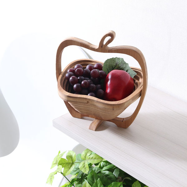 りんごバスケット 食器 おしゃれ フルーツバスケット かわいい プレート カフェ 北欧 食器 ナチュラル カフェ風 キッチン 雑貨 和食器 洋食器 インテリア画像