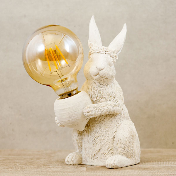 作家作品 アート 陶器 花柄 ウサギ  兎 うさぎ ランプ インテリア 新品 楽天市場】【インテリアランプ】Ultimate decor ラビット