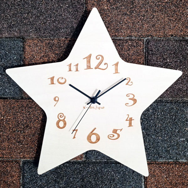 楽天市場】【特典あり】MADEJ マデイ Wood 時計 星 MDJ008[星の形の