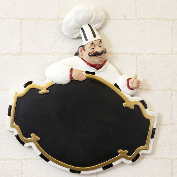 アンティーク　メニューボード《ピギーシェフ》 楽天市場】メニューボード シェフ 黒板 アンティーク 看板 ブラック