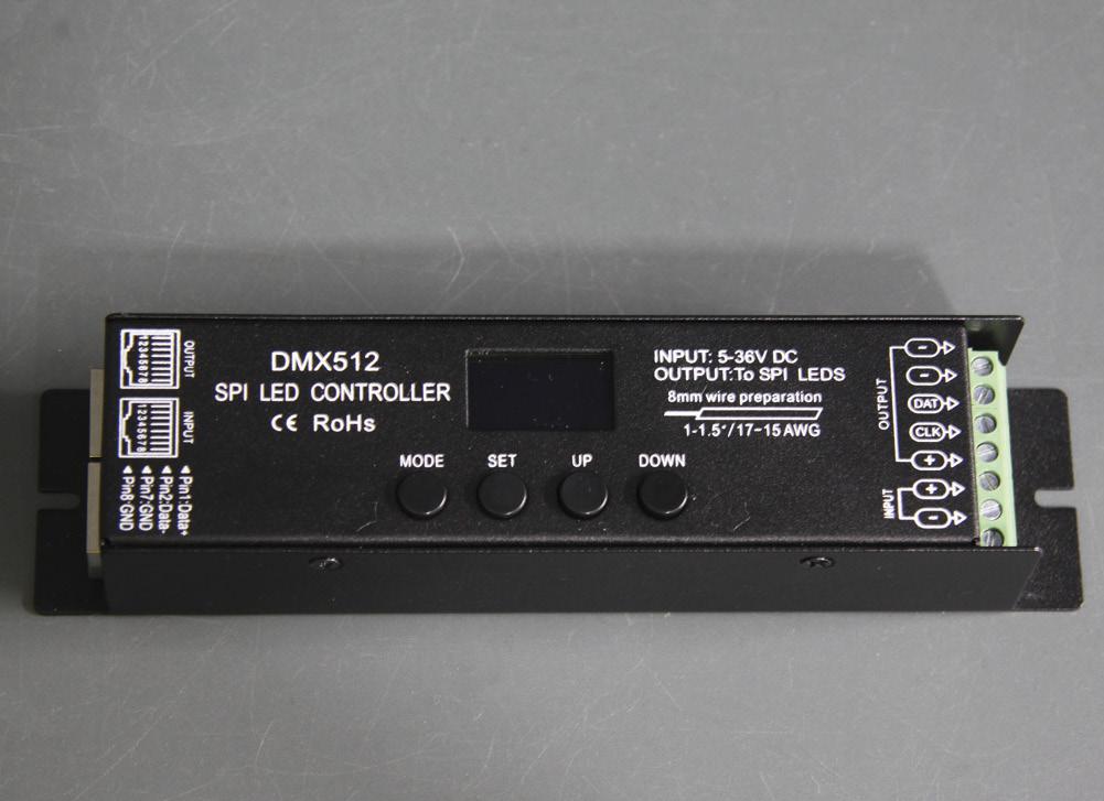 贈り物 LEDイルミネーション DMX-SPIコントローラ 9A DC5-36V TM1804/WS2811対応  haen-p-ctrl-dc-dx-sp-t184 - alshal.sa
