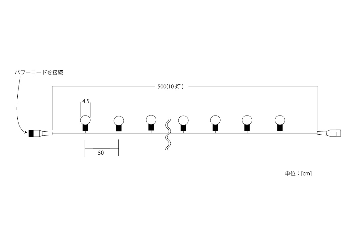 楽天市場 Led イルミネーションライト 5m 屋外 2芯グローブストリングライト ブラックコード 連結可 乳白球 クリア球 イベント インテリア 部屋の演出 飾りライト おしゃれ イルミネーション