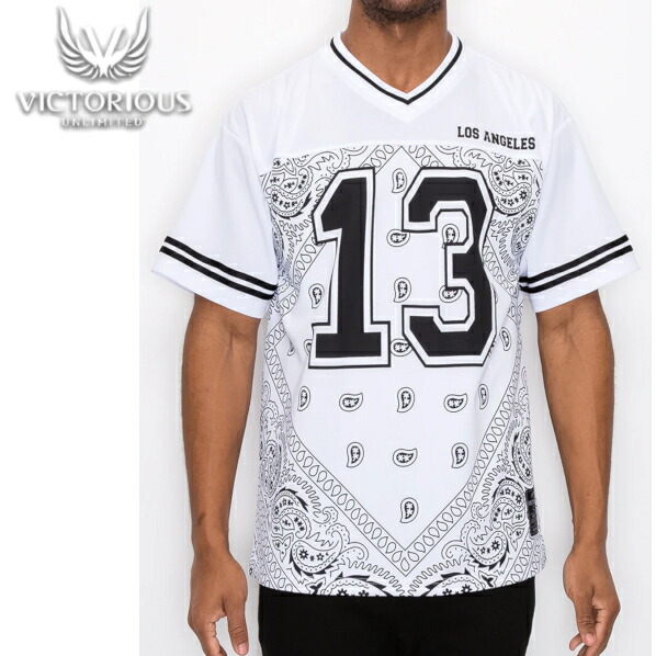 Victorious 13 Bandana Football Shirts あす心安い 給料スリー矢がらサッカーシャツー ジャージ バンダナ フットボールシャツ シャツ メンズ コンペティッションシャツ酷しい号数 スポーツべべ スポーツウエアlos Angeles プルオーバー シャツ Msgtours Com