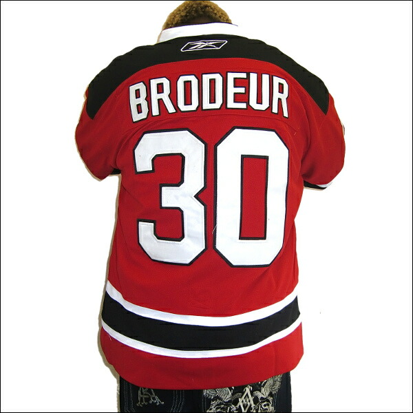NEW JERSEY DEVILS replica アイスホッケーシャツ #30【MARTIN BRODEUR】 hockey jersey　アイスホッケー　ゲームシャツ 大きいサイズメンズ　メンズ大きいTシャツ　ヒップホップ衣装　ダンス　衣装　ジャージ