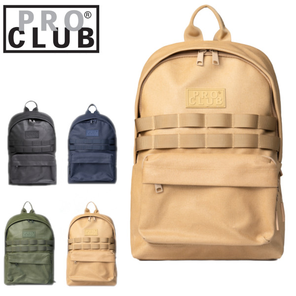 【全4色】【04PC0801】PRO CLUB (プロクラブ) Utility Tech Backpackバックパック バッグ リュック プロクラブリュック 男女兼用リュックサック アウトドア キャンプ スポーツバッグ ロゴバッグPROCLUB プロ クラブ ヒップホップ チカノ ストリート|hysydefashion