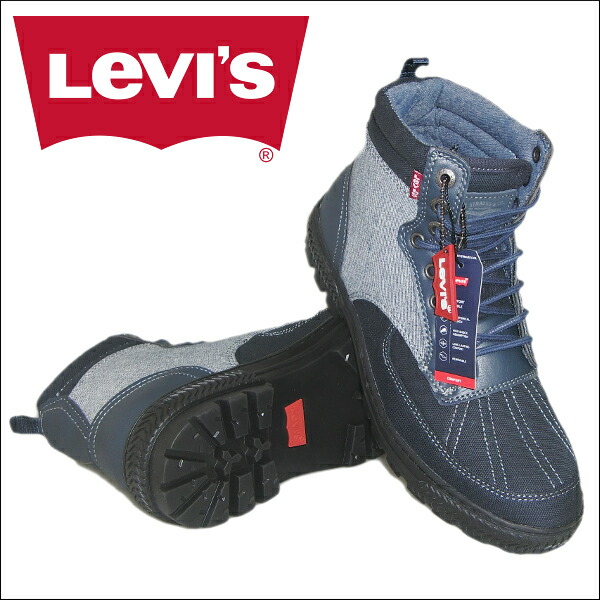 denim levi boots