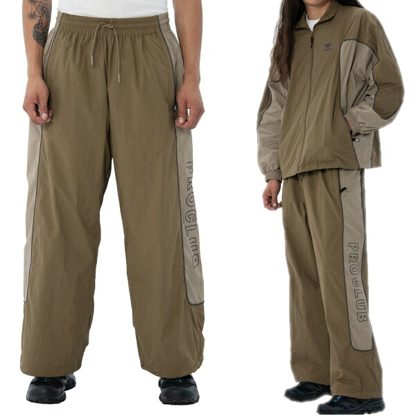 【03PC0503】PRO CLUB COMFORT WIDE TRACK PANT(プロクラブ) ナイロン ロング パンツスポーツウエアーヒップホップ衣装 ダンス 衣装【S~3XL】 Pro club PROCLUBナイロンパンツ シャカシャカパンツ メンズ 大きいサイズ LL 2L 3L 4L 5L 7L|hysydefashion