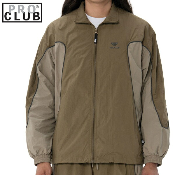 【54PC0302 】COMFORT WIDE TRACK JACKET (プロクラブ) スポーツウエアーアウターウエアー[]　PROCLUB ウインドブレーカージャケット Pro club プロクラブ　トラックジャケット メンズ 大きいサイズ 大きいサイズ M L LL 2L 3L
