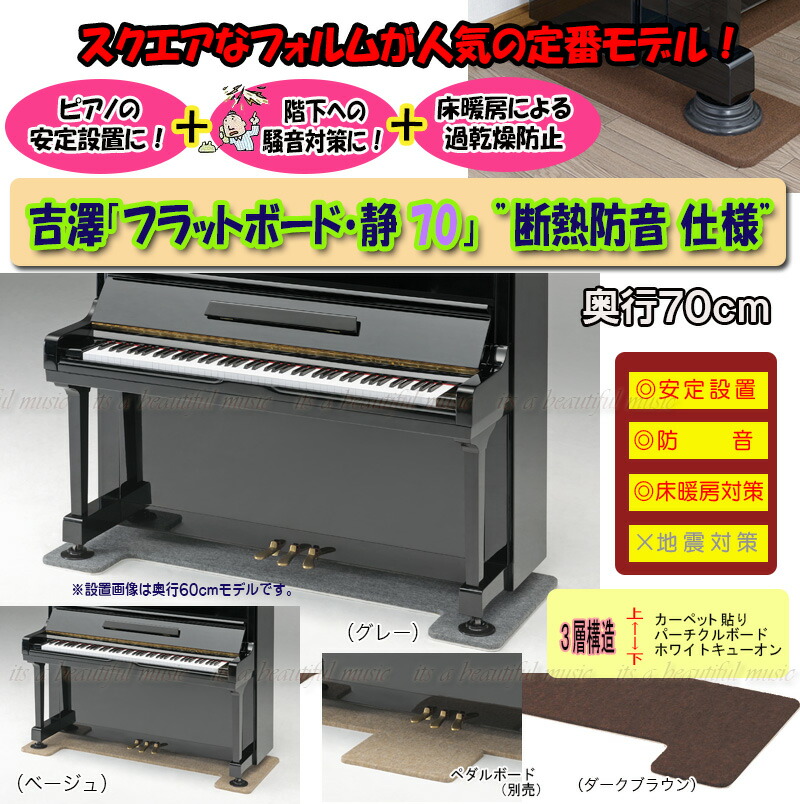 楽天市場】【its】スタイリッシュなピアノ用床補強ボードPIANO STAGE ピアノステージA【床補強タイプ+裏面滑り止め加工】（検：床 保護/耐震/地震/耐震インシュレーター/受け皿/敷板/フラットボード/ビッグパネル/ピアノストップ/スーパーセーフティー/安定設置/下敷き ...