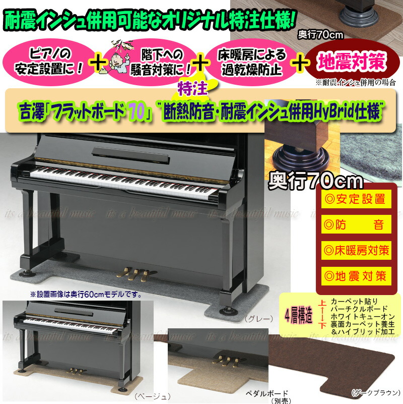 【楽天市場】【its】スタイリッシュなピアノ用床補強ボードPIANO STAGE ピアノステージC・スクエア【床補強タイプ+裏面滑り止め加工】（検 ：床保護/耐震/地震/耐震インシュレーター/受け皿/敷板/フラットボード/ビッグパネル/ピアノストップ/スーパー ...