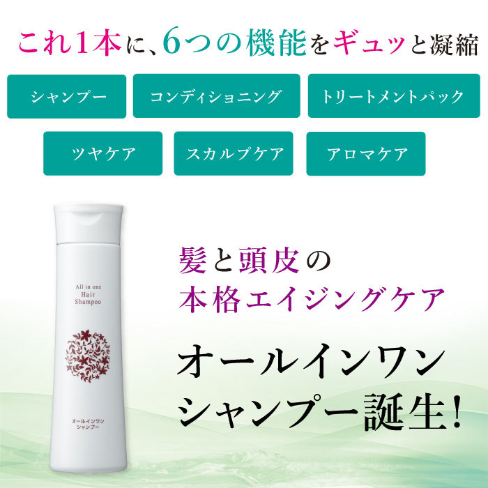 楽天市場 Web オールインワンシャンプー 300ml 約2ヶ月分 リンスインシャンプー エイジングケア スカルプ 地肌ケア アプロス
