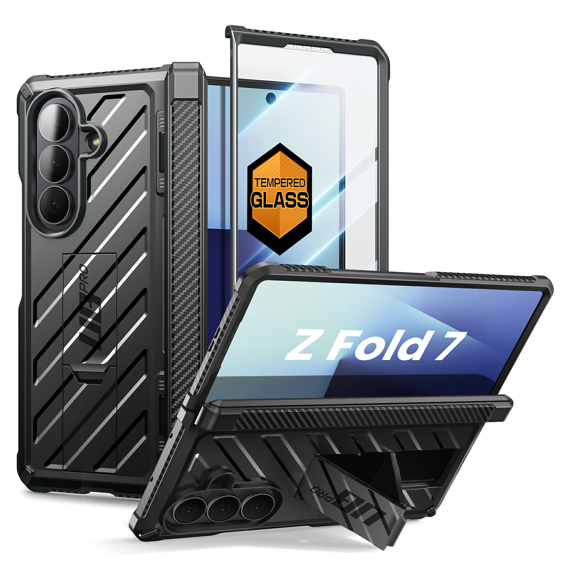 SUPCASE Samsung Galaxy ZFold 7用ケース 保護カバー 米軍MIL規格取得 ヒンジ保護 スタンド付き 強化ガラススクリーン プロテクター内蔵 耐衝撃 UBProシリーズ|i-Blason
