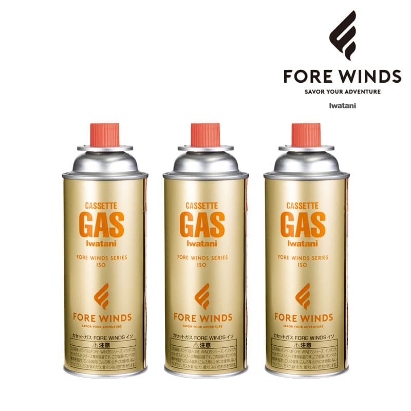 356円 【在庫限り】 カセットガス FORE WINDS フォアウィンズ イソ 3本パック FW-250-IS