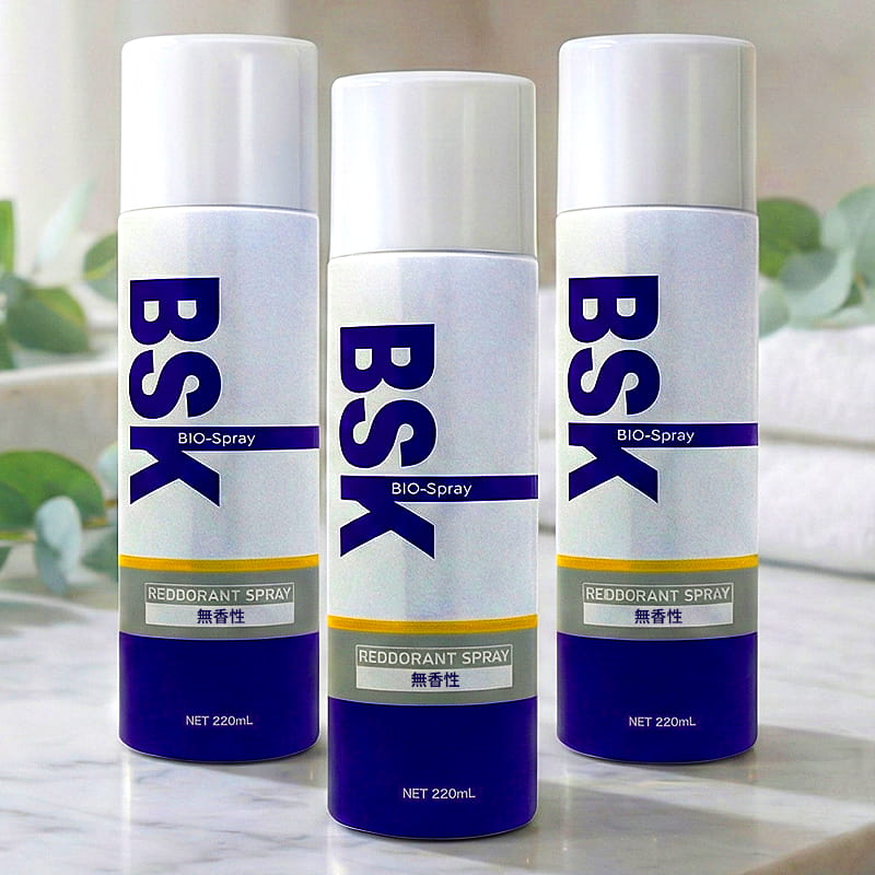 特許取得 BSKバイオスプレー 220ml 3本セット 天然バイオ脱臭 プロ仕様 無香料 日本製