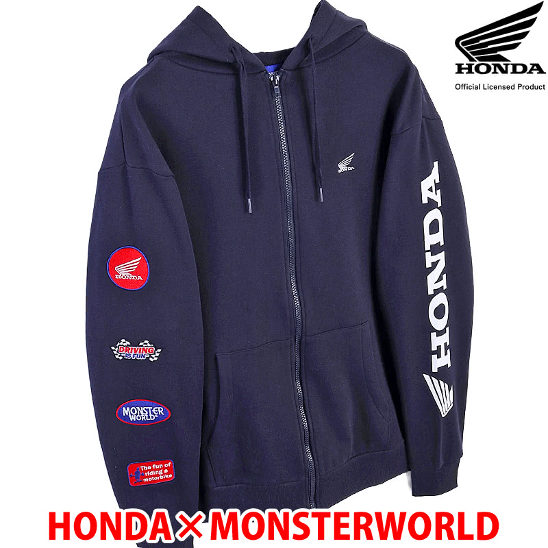 希少　HONDAレーシング　刺繍　パーカー hondamonsterworldg48.jpg