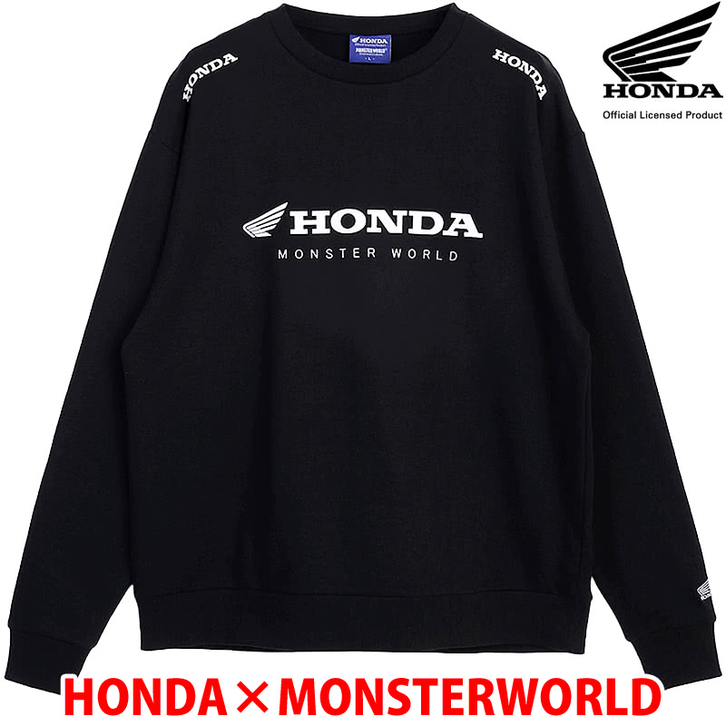 楽天市場】HONDA×MONSTER WORLD ZIPパーカー B ブラック サイド