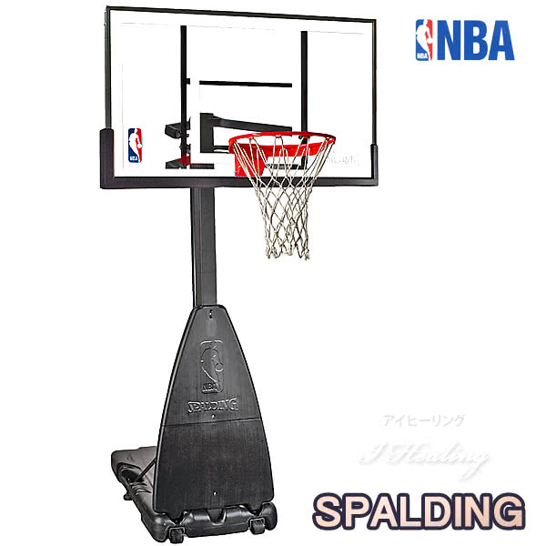 楽天市場 Nba公認バスケットゴール バックボード スポルディング プラチナム ポータブル Platinum Portable 家庭用 屋外 バスケ練習 お客さま組立 Spalding jp アイヒーリング