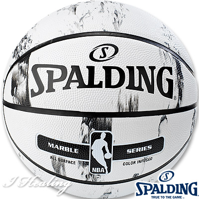 楽天市場 Spalding バスケットボール7号 マーブルコレクション ホワイト 大理石柄 ラバー スポルディング83 635z アイヒーリング