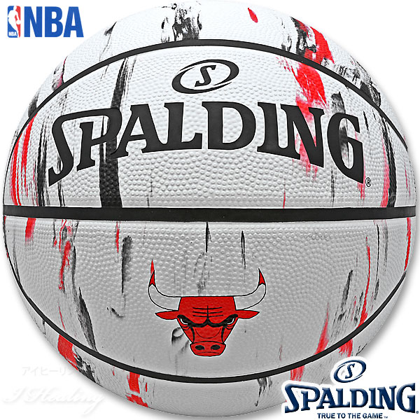 楽天市場 Spalding バスケットボール7号 Nbaシカゴ ブルズ マーブル ラバー スポルディング 930j アイヒーリング