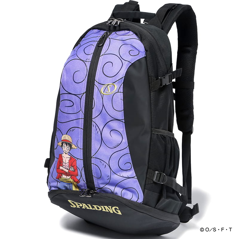 ケイジャー ONE PIECE ゴムゴムの実 パープル 40-007PG バスケットボール バッグ バスケ リュック バックパック 32L スポルディング 25AW 正規品【送料当社負担】画像