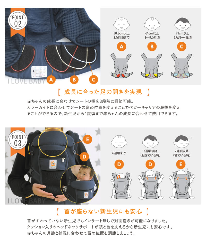 【楽天市場】【8000円OFFセール】 Ergobaby エルゴベビー エルゴ アダプト ADAPT クールエア ベビーキャリア 抱っこひも