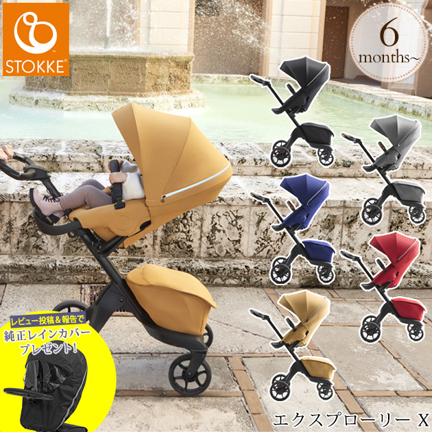 Stokke ストッケ エクスプローリー X ベビーカー 両対面式 おしゃれ 海外 ブランド 北欧 折りたたみ コンパクト ハイシート ストローラー Ab型 出産祝い ギフト 送料無料 Ipp70 Pl